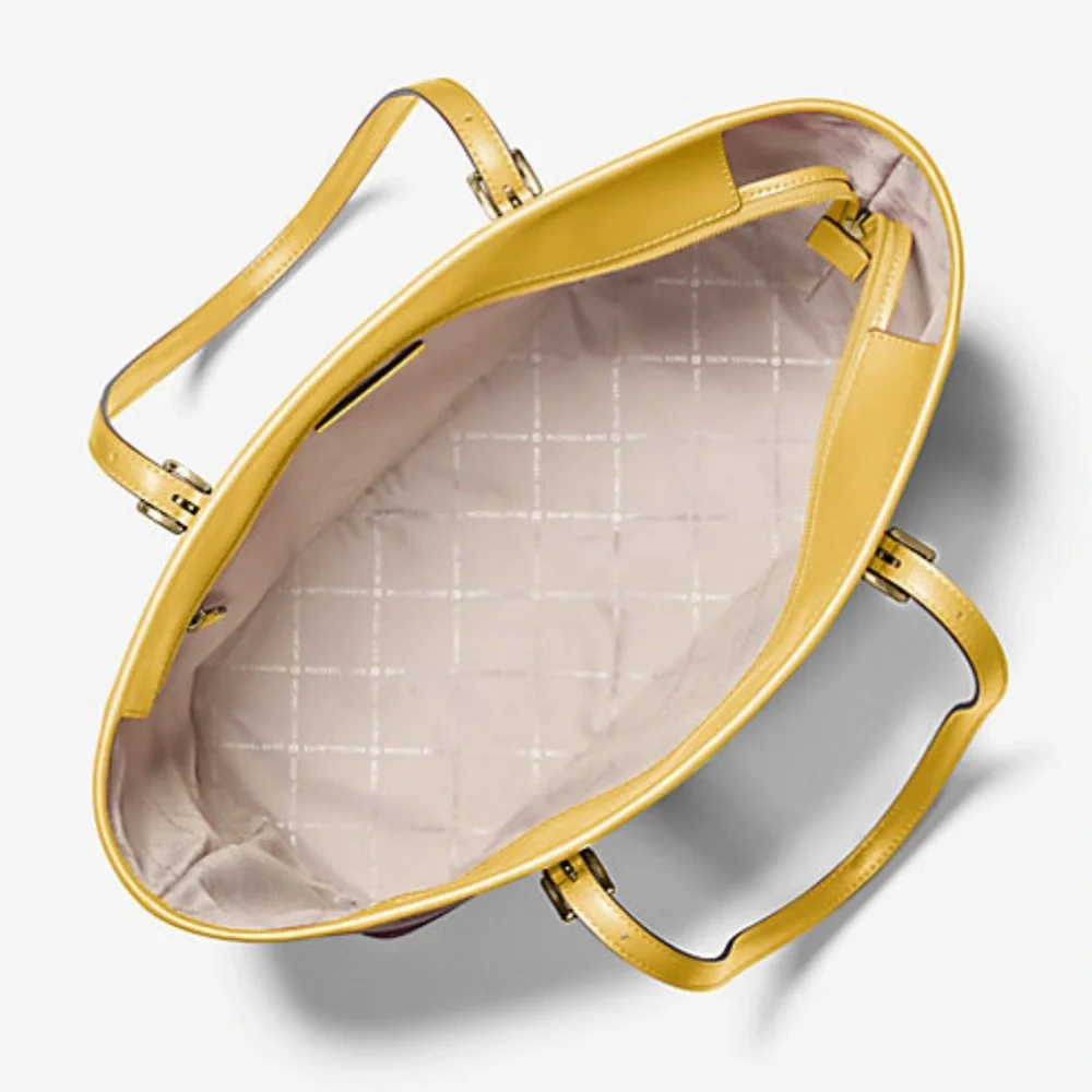 Michael Kors Jet Set Large Printed Signature Logo Tote Shoulder Bag - Picture 2 of 6